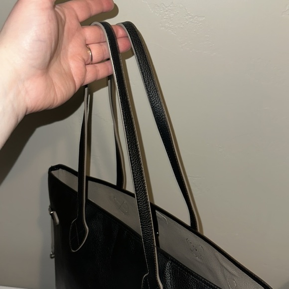 Lodis Black Leather Tote Purse EUC - Picture 10 of 10